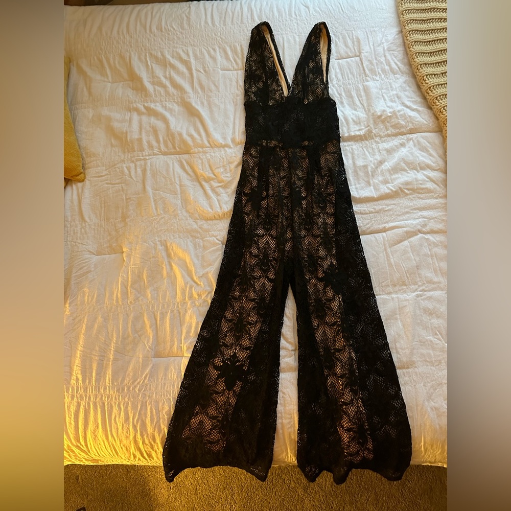 Free People Lace Jump Suit